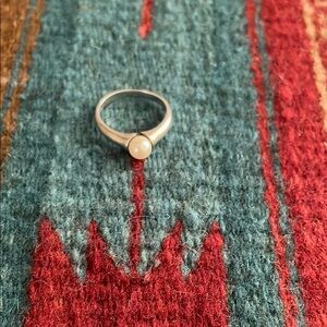 Sterling Silver Pearl Ring